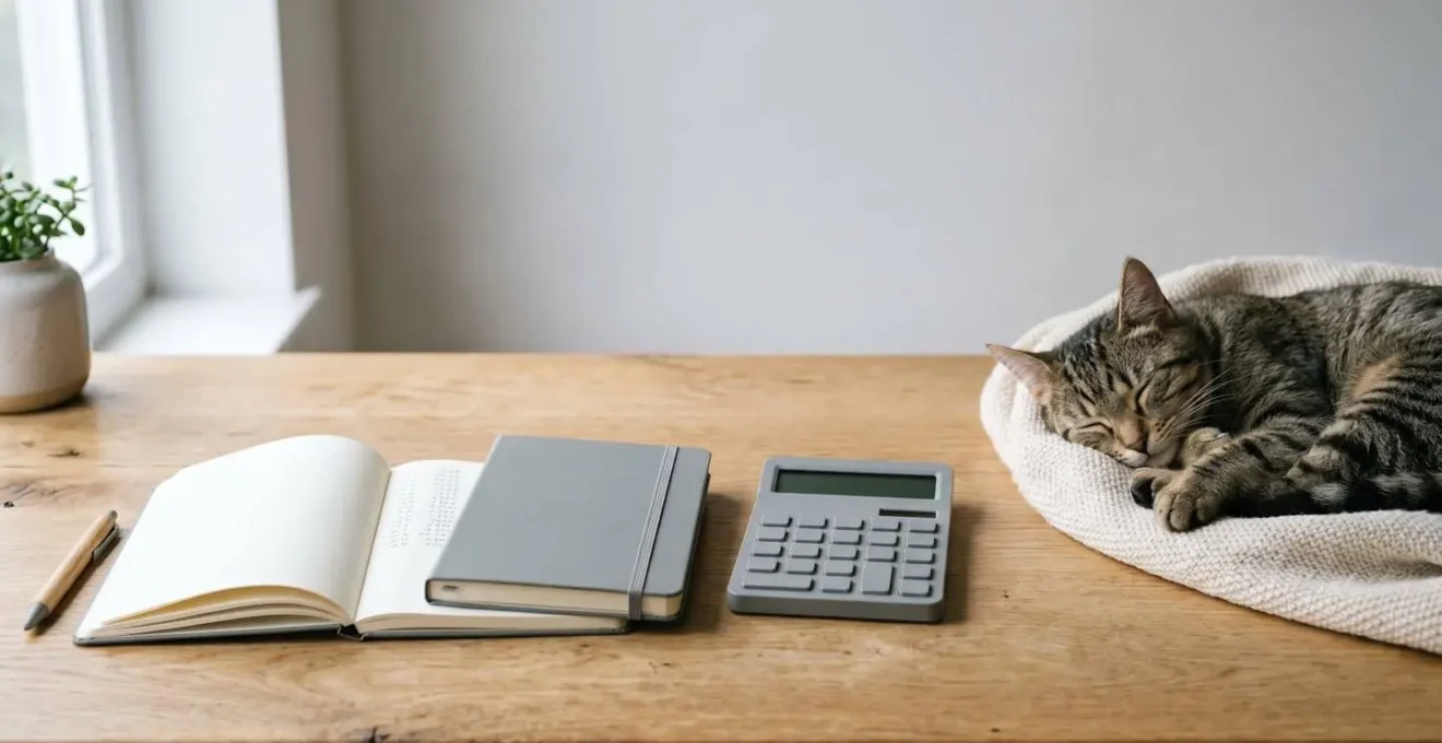 Composition minimaliste illustrant la différence entre paiement annuel et mensuel pour une assurance animaux
