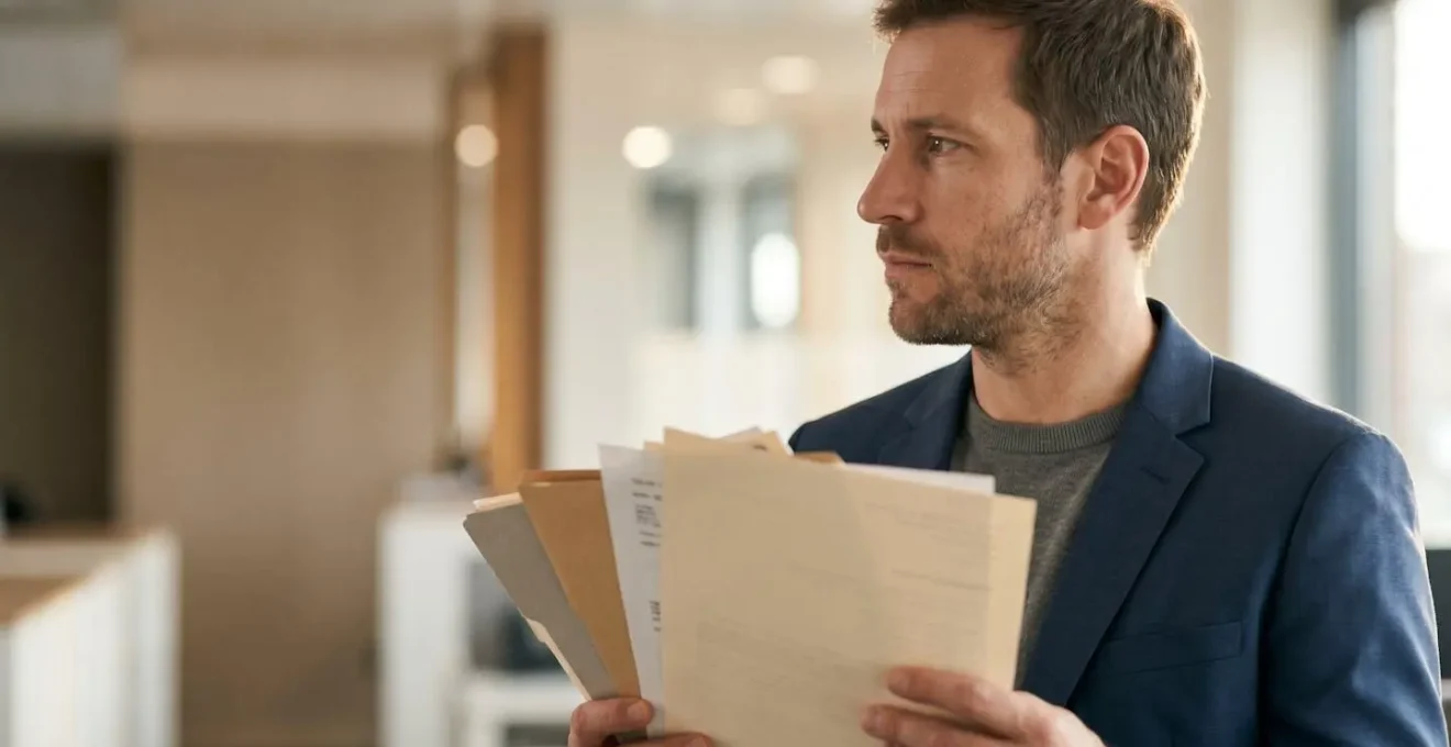 Personne déterminée face à un parcours administratif pour récupérer son permis de conduire