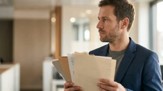 Personne déterminée face à un parcours administratif pour récupérer son permis de conduire