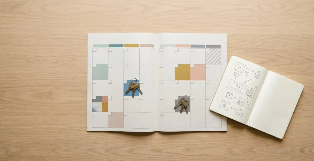 Calendrier illustrant la planification des dates de transition entre deux contrats d'assurance habitation